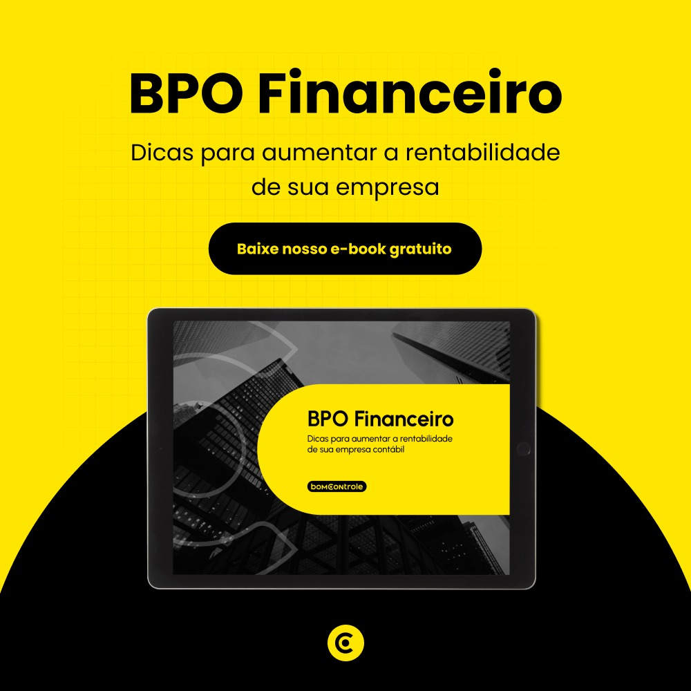 Banner para baixar e-book gratuito sobre BPO Financeiro do BomControle